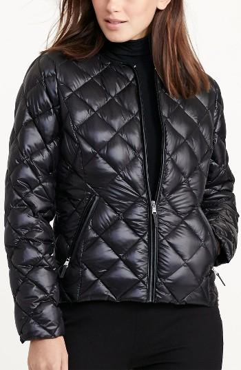Women's Lauren Ralph Lauren Quilted Collarless Down Jacket
