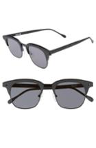 Women's Valley Larynx 47mm Retro Sunglasses - Matte Black/ Gloss Blck/ Black
