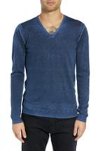 Men's John Varvatos Star Usa V-neck Sweater - Blue