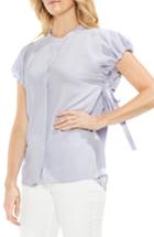 Women's Vince Camuto Tie Sleeve Crepe Blouse, Size - Purple