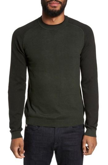 Men's Ted Baker London Pepmint Herringbone Sleeve Sweatshirt (m) - Beige