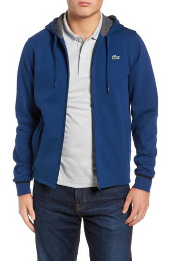 Men's Lacoste Molleton Gratte Hoodie (s) - Black