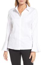 Women's Emerson Rose Bell Sleeve Poplin Top - White