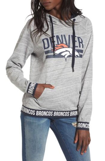 Women's '47 Revolve Denver Broncos Hoodie - Grey