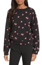Women's Rebecca Taylor Floriana Floral Sweatshirt - Black