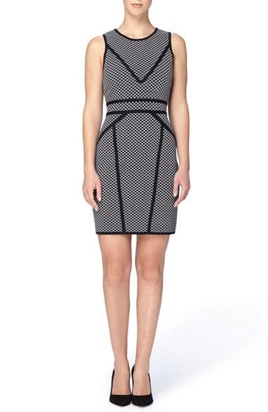 Women's Catherine Catherine Malandrino 'cardiff' Sleeveless Texture Knit Sheath