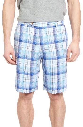 Men's Tommy Bahama Island Duo Reversible Linen Shorts - Blue