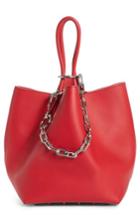 Alexander Wang Small Roxy Leather Bucket Bag - Red