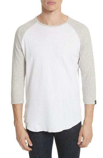 Men's Rag & Bone Rigby Baseball T-shirt - Grey
