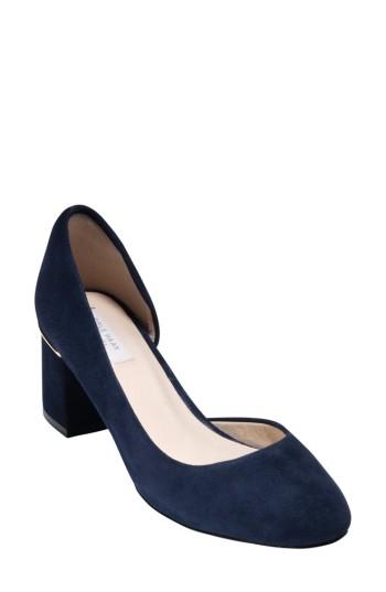 Women's Cole Haan Laree Half D'orsay Pump .5 B - Blue