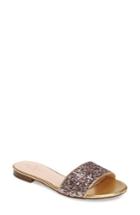 Women's Kate Spade New York Madeline Embellished Slide Sandal M - Metallic