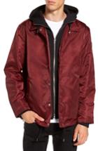 Men's The Very Warm Yorkshire Hooded Coach's Jacket - Red
