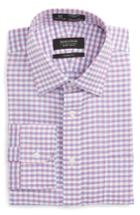 Men's Nordstrom Men's Shop Smartcare(tm) Classic Fit Check Dress Shirt .5 33 - Pink