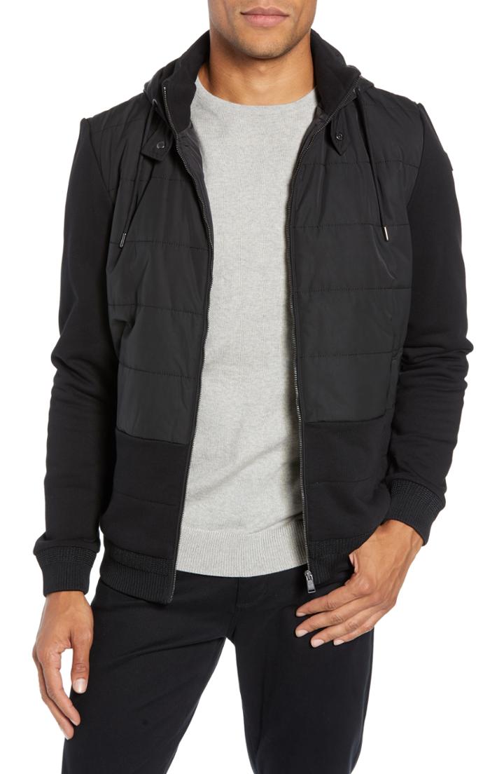 Men's Boss Skiles Quilted Zip Hoodie
