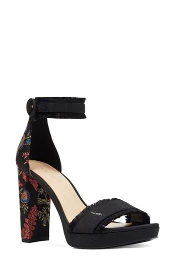 Women's Nine West Daranita Ankle Strap Sandal .5 M - Black