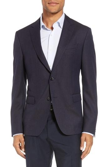 Men's Boss Nobis Trim Fit Wool Blazer L - Blue