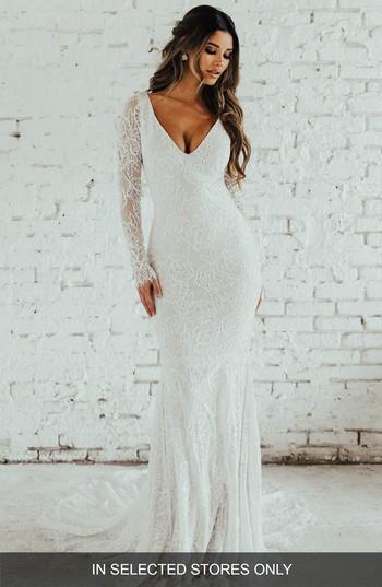Women's Katie May San Sebastian Lace Mermaid Gown, Size In Store Only - Ivory