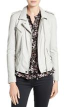Women's Rebecca Taylor Washed Leather Jacket - Grey