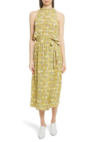 Women's Robert Rodriguez Dania Floral Print Dress - Yellow