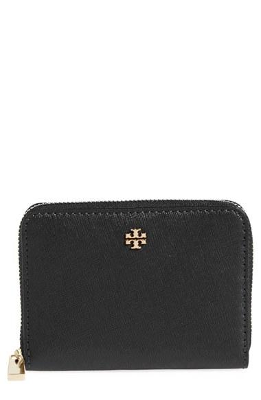 Women's Tory Burch Robinson Leather Zip Coin Case -