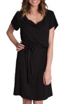 Women's Udderly Hot Mama 'chic' Cowl Neck Nursing Dress (10-12 Us) - Black