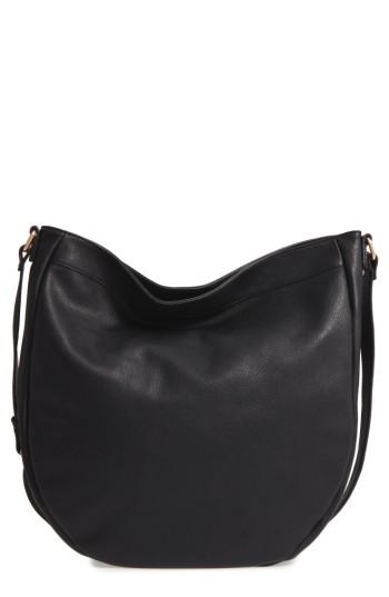 Sole Society Kadence Faux Leather Shoulder Bag - Black