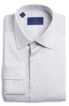 Men's David Donahue Regular Fit Dress Shirt 32/33 - Grey