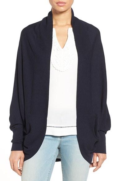 Women's Nordstrom Knit Cocoon Cardigan, Size - Blue