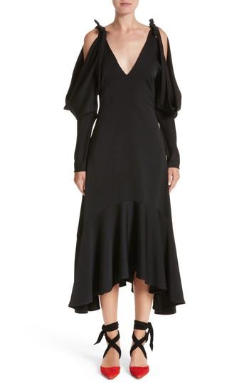 Women's Rejina Pyo Open Back Cold Shoulder Dress Us / 12 Uk - Black