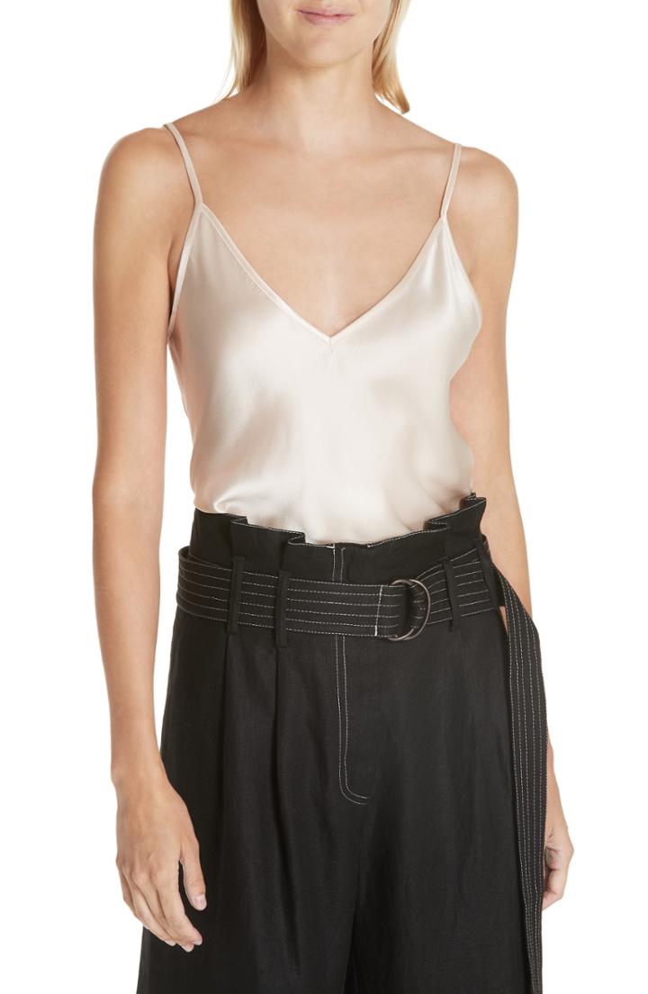 Women's Lee Mathews Rose Silk Satin Cami