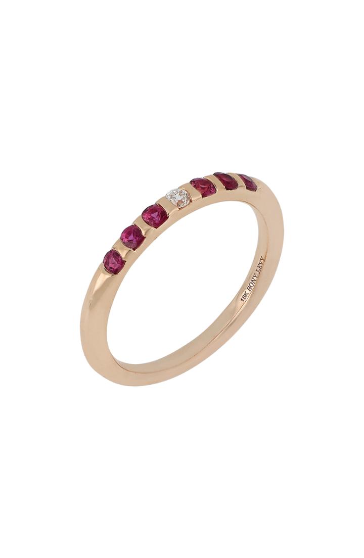Women's Bony Levy Ruby & Diamond Band Ring (trunk Show Exclusive)