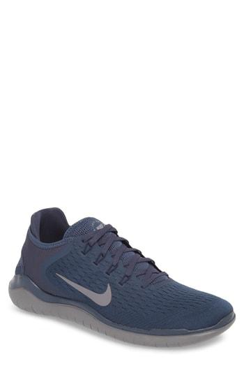 Men's Nike Free Rn 2018 Running Shoe M - Blue