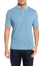 Men's Thomas Dean Denim Trim Jersey Polo