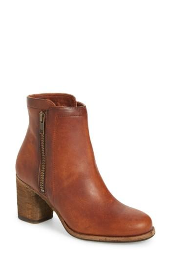 Women's Frye Addie Double Zip Bootie M - Brown