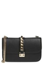 Valentino Medium Lock Studded Leather Shoulder Bag -