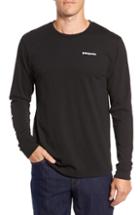 Men's Patagonia Long Sleeve Logo T-shirt, Size - Black