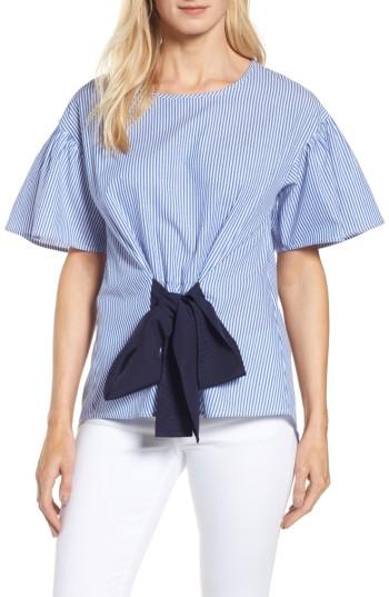 Women's Halogen Bow Front Poplin Top