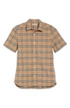 Men's Burberry Alexander Check Sport Shirt - Beige