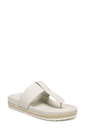 Women's Vince Avani T-strap Flat Sandal M - Grey