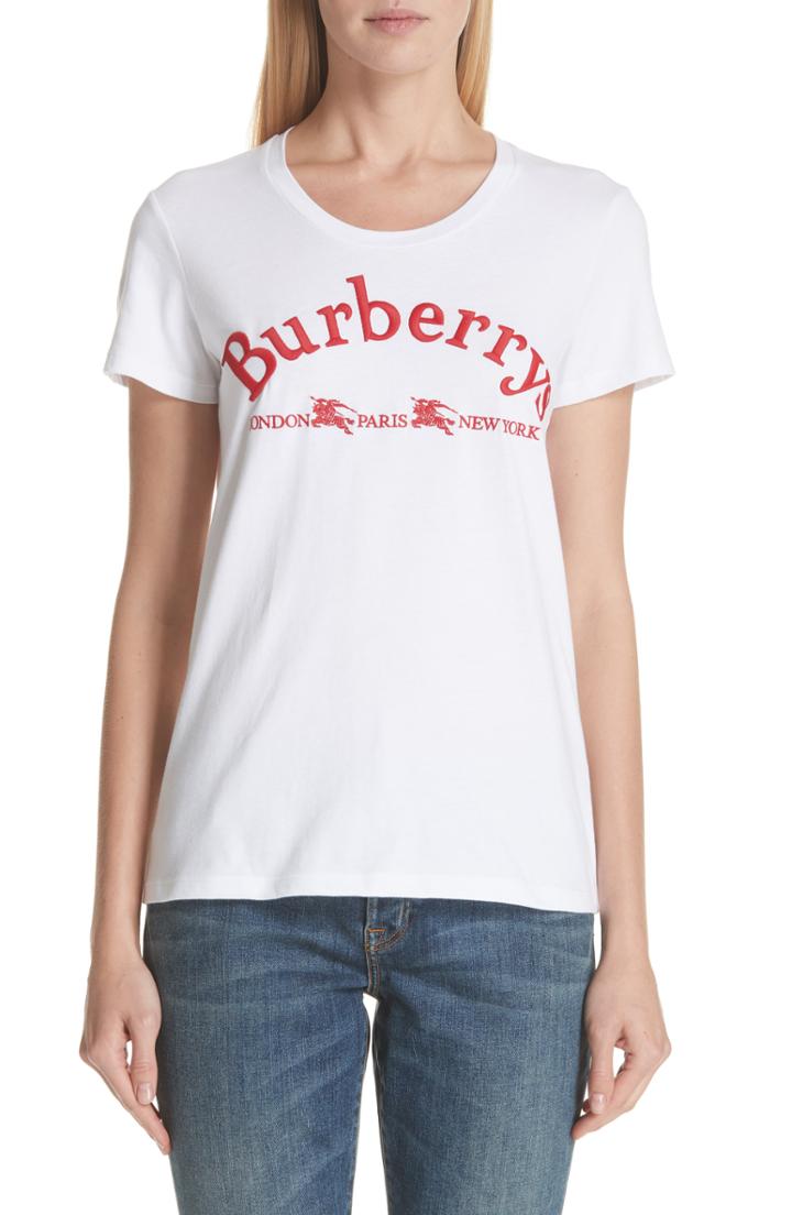 Women's Burberry Pairi Archive Logo Tee