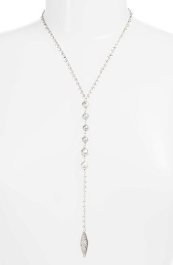 Women's Treasure & Bond Freshwater Pearl Y-shape Necklace