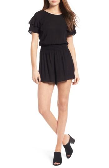 Women's Lush Ruffle Sleeve Romper