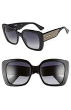 Women's Moschino 54mm Square Sunglasses - Black