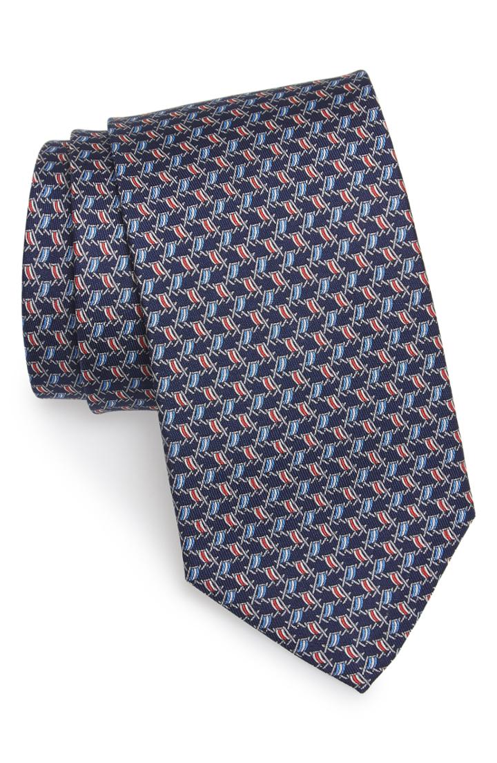 Men's Salvatore Ferragamo Ersilia Print Silk Tie