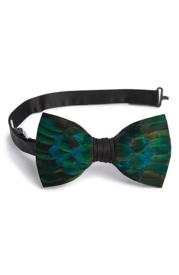 Men's Brackish & Bell Chisolm Feather Bow Tie, Size - Blue