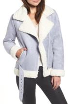 Women's Endless Rose Faux Shearling Jacket - Blue