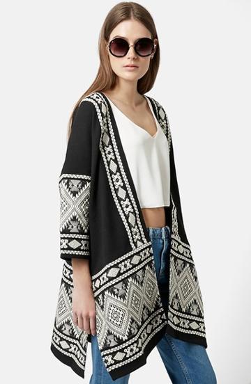 Women's Topshop Embroidered Kimono