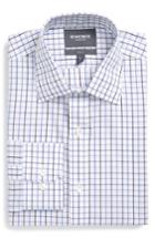 Men's Bonobos Slim Fit Wrinkle Free Check Dress Shirt .5 34 - Blue