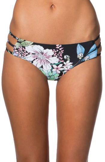 Women's O'neill Leilani Strappy Hipster Bikini Bottoms - Black