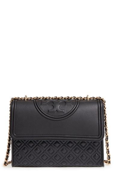 Tory Burch 'fleming' Convertible Shoulder Bag - Black